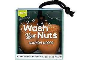 Hello Handsome Wash Your Nuts Soap-On-A-Rope, Nutty Almond