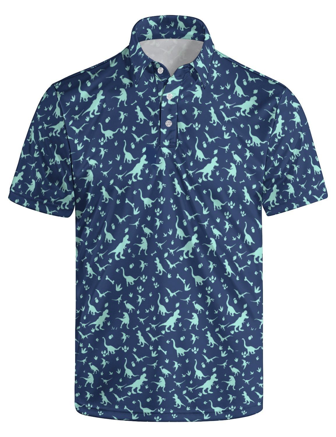 Men's Funny Golf Shirt Short Sleeve, Casual Polo Shirts for Men