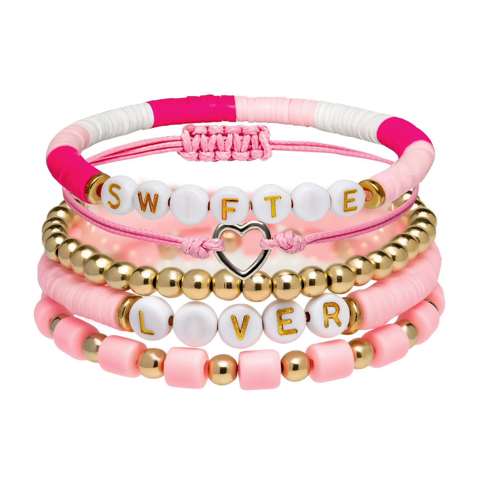 Artlunar5 Pack Girl Bracelets - Gifts For Girls Boys Women Music Fans