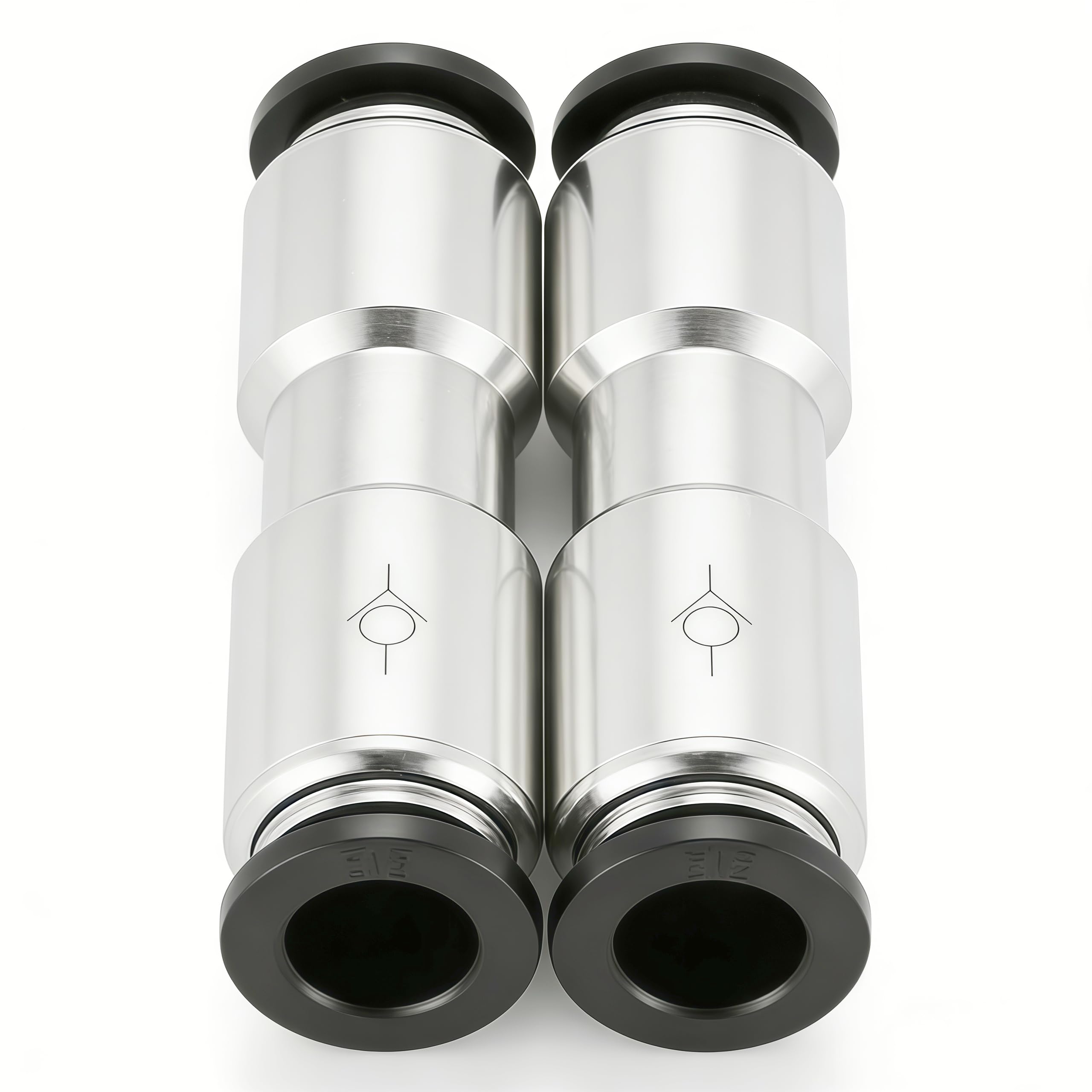 Closmos Pneumatic Push to Connect Fitting Check Valve 5/16" OD x 5/16" OD One-way Valve Pack of 2