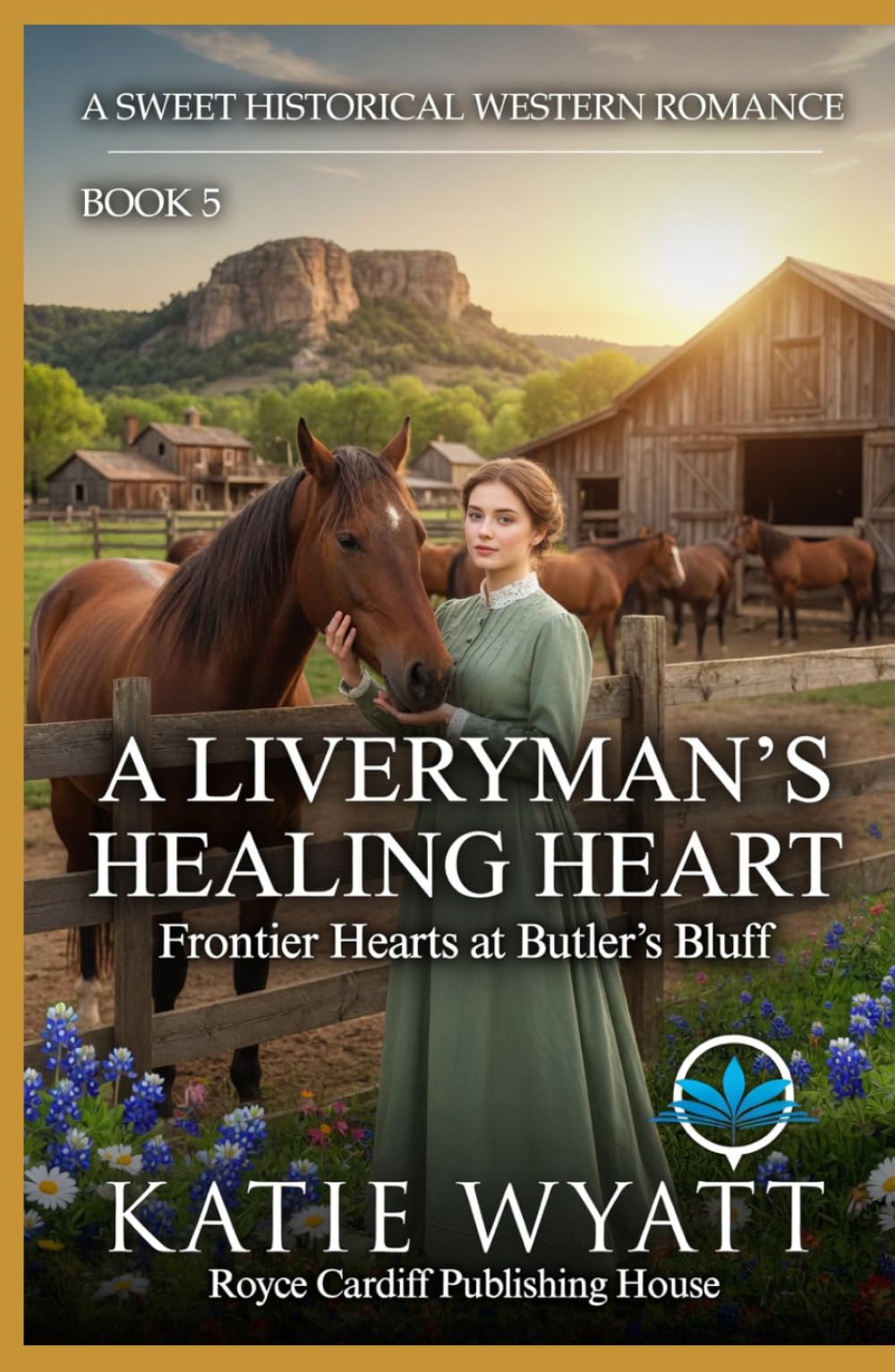A Liveryman’s Healing Heart: A Clean Christian Historical Western Romance (Frontier Hearts at Butler’s Bluff)
