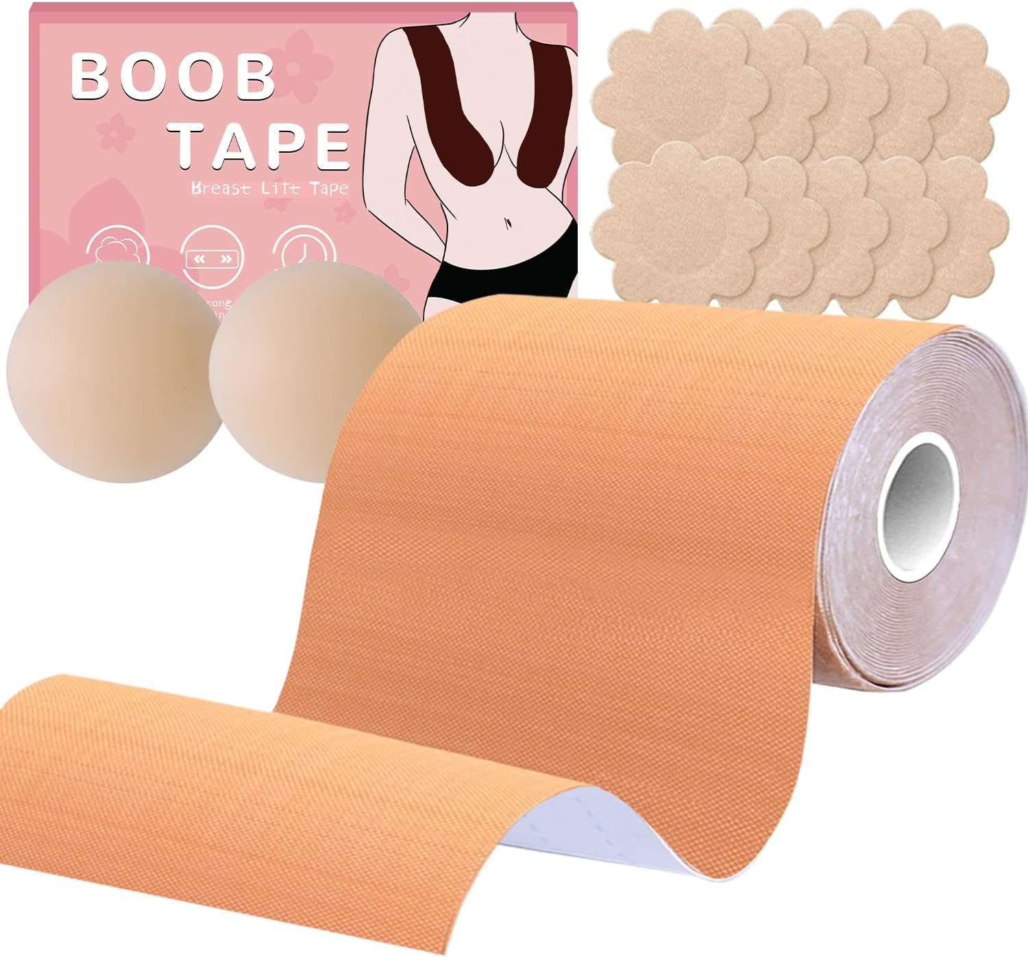 BEWTEIM Large Breast Tape for Heavy