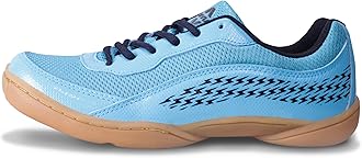 Flash 2.0 Badminton Shoes for Men | Your Go-to Shoe for Pickleball, Padel, and All Court Sports | Badminton Sports Shoes | (Blue/White/Sky Blue)