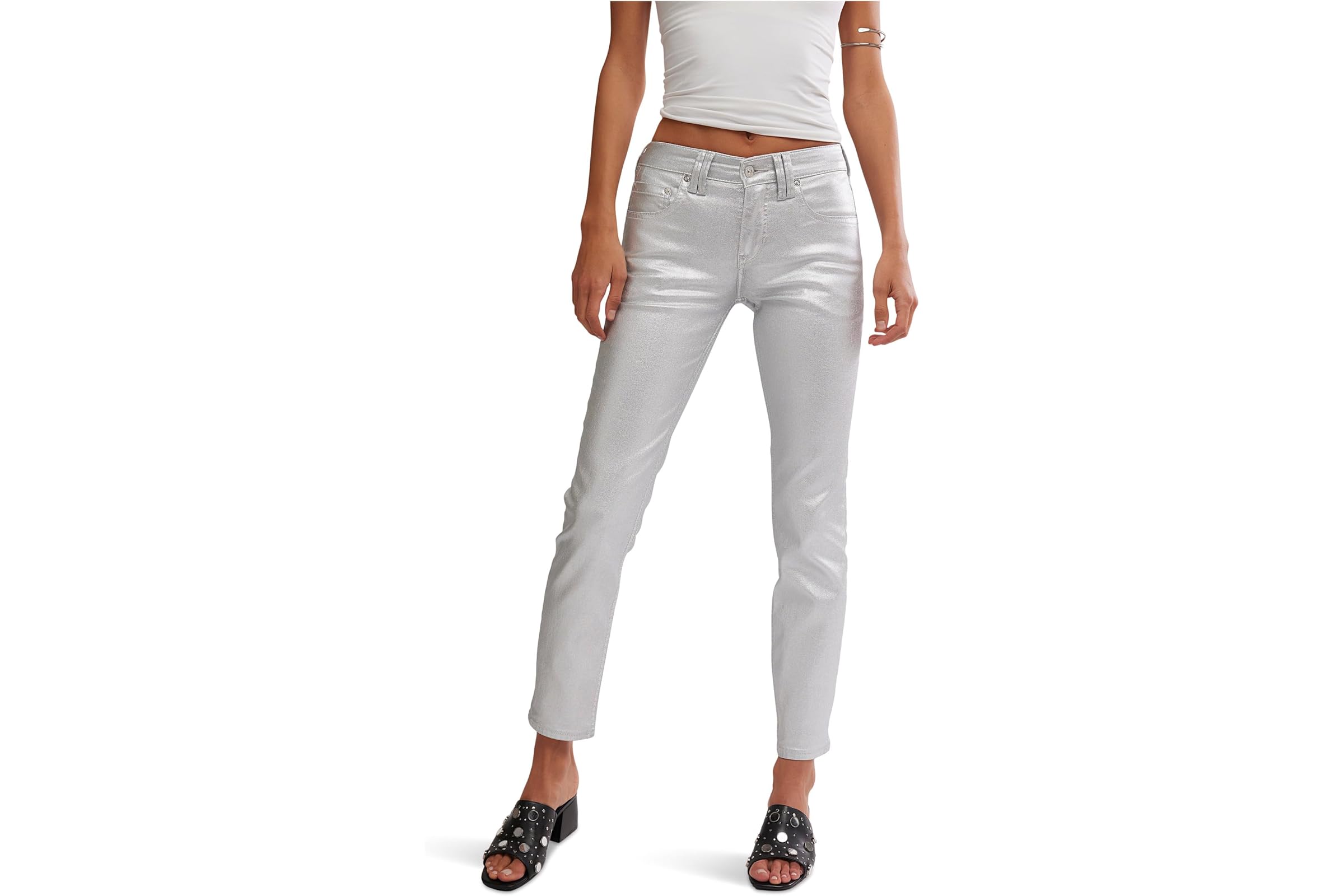 Брюки Free People Oracle Metallic