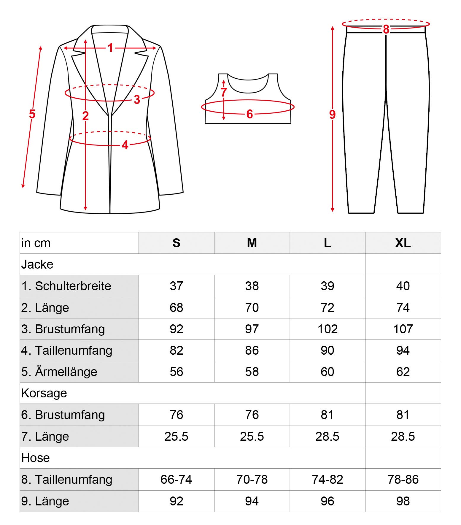 Costume de cosplay de Harley avec veste, pantalon et haut | Taille : S