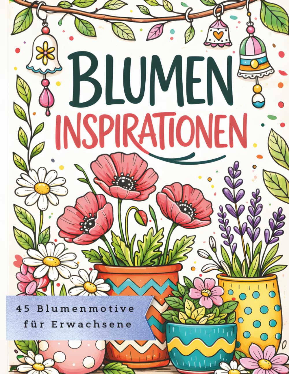 Blumen Inspirationen: Ausmalbuch mit 45 floralen Motiven - Blühende Pflanzen und Gartenideen zur kreativen Entspannung