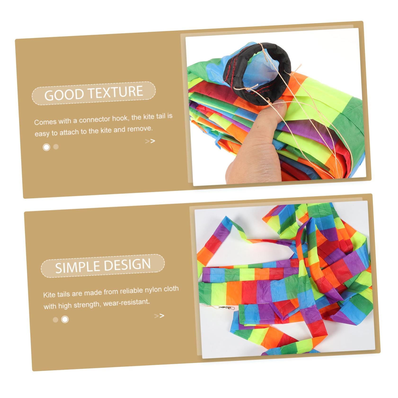 BCOATH Ethereal Kite Tail Rainbow Streamer Decorative Kite Accessory Easy Install