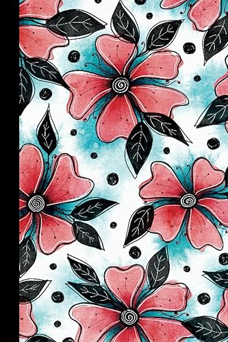 Miniatura 1 de Watercolor Florals Journal 6x9 with 200 lined pages with 6mm spacing