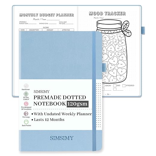 Premade Dotted Bullet Journal