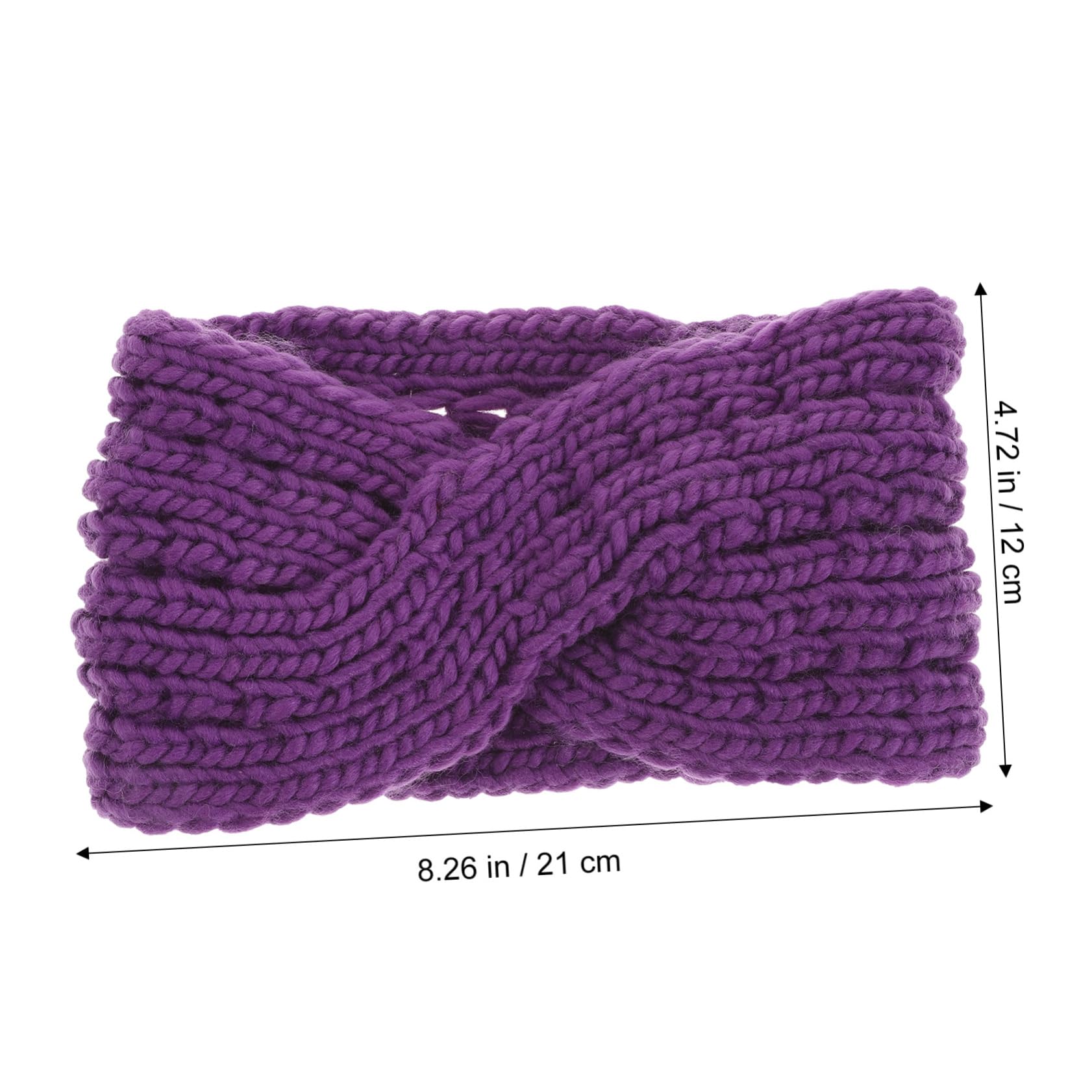 AOKWAWALIY Fashionable Knitted Headband Scarf for Women Cozy Ear Warmer Stylish Knotted Design