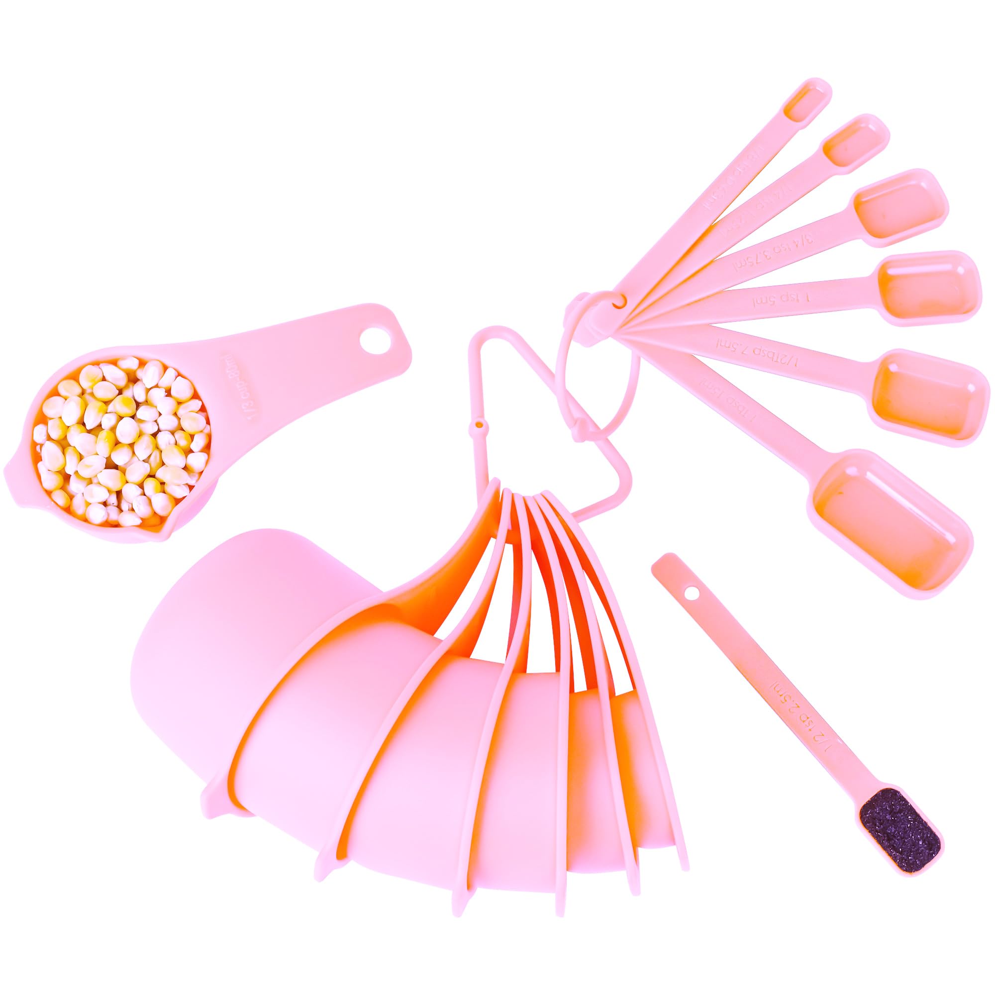 Snapklik.com : Measuring Cups And Spoons Set, Plastic Measuring Cup Set ...