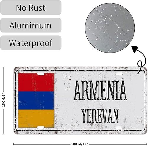 Miniatura 7 de Placa de matrícula decorativa de la bandera nacional de la ciudad de Zúrich, placa delantera decorativa de la ciudad de Suiza, 6 x 12 pulgadas,