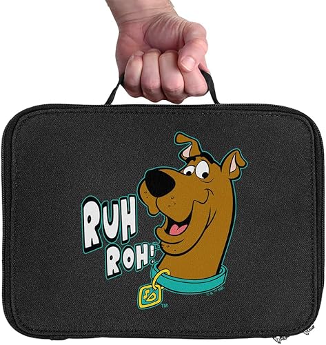 Miniatura 3 de LOGOVISION Scooby Doo! Ruh Roh - Lonchera con aislamiento de lados suaves, bolsa de almuerzo reutilizable para trabajo escolar, oficina, sin BPA