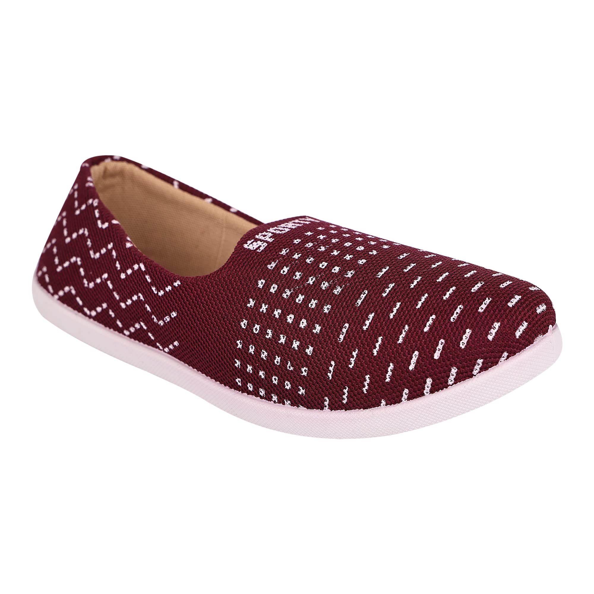 Aedee Women Slip On Flats Comfortable Casual Dress Belly Slip on Super Lightweight Women Bellies & Non-Slippery Belly for Women (Maroon, UK5, 555) (B0BXCXGQTZ) Amazon Price History, Amazon Price Tracker