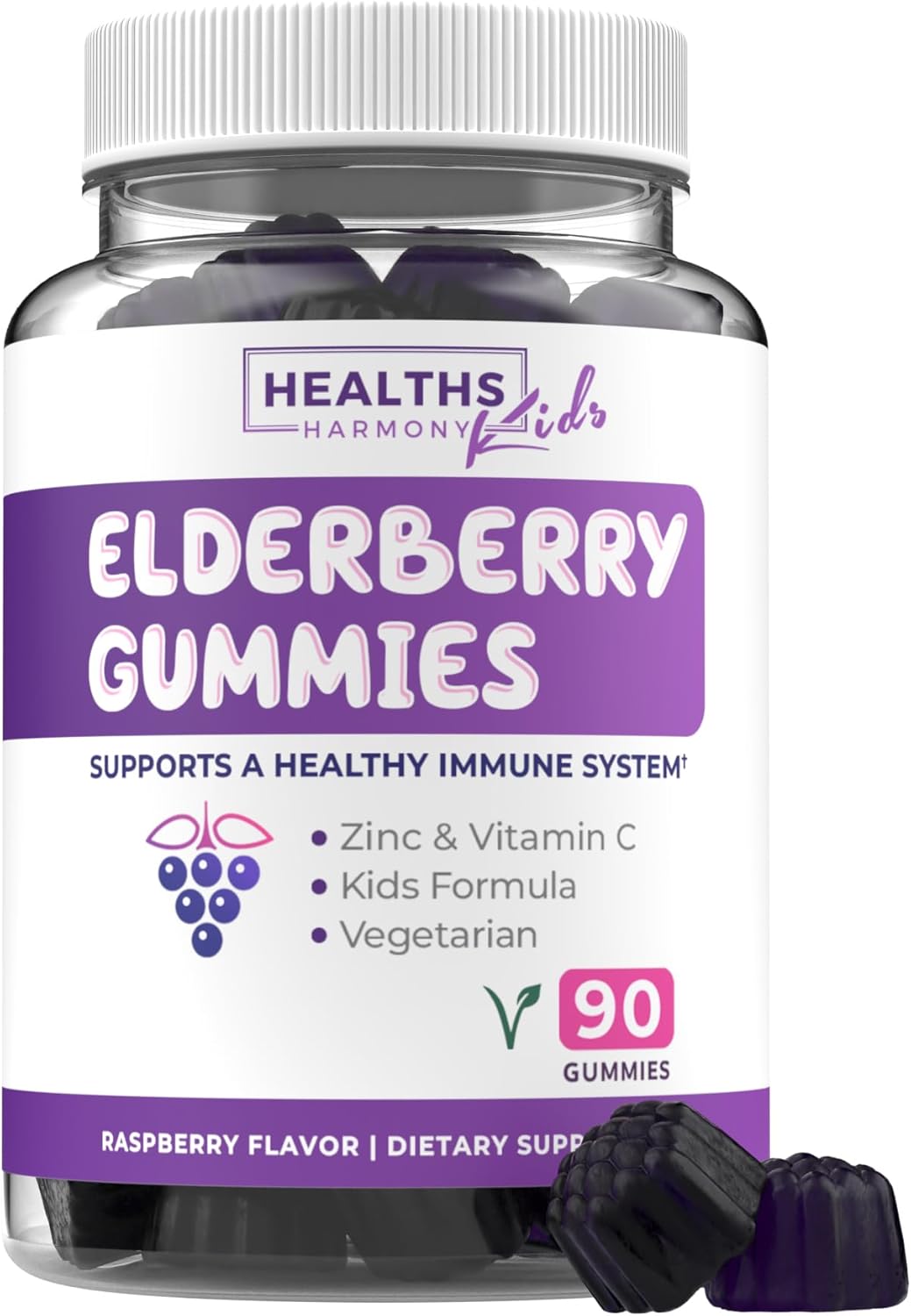 Sambucus Elderberry Gummies for Kids – Kids Immune Support Gummies with Black Elderberry Vitamin C and Zinc for Daily and Seasonal Wellness – Vegan Non-GMO & Lab Verified (3 Months Supply) Sambucus Elderberry Gummies for Kids – Kids Immune Support Gummies with Black Elderberry Vitamin C and Zinc for Daily and Seasonal Wellness – Vegan Non-GMO & Lab Verified (3 Months Supply)