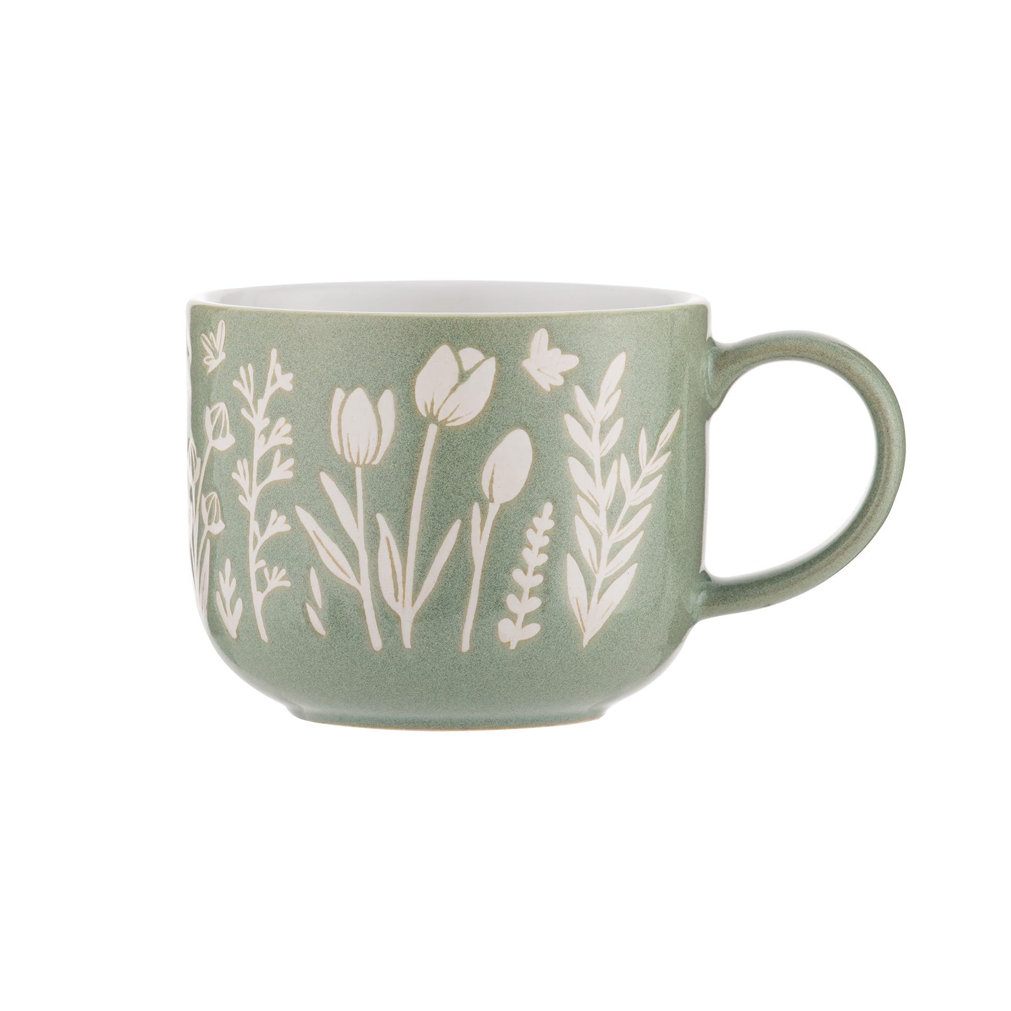 Mason Cash in The Meadow Green Tulip Mug 400ml