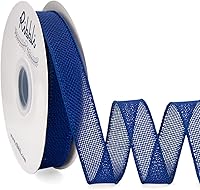 Vista 33 de Ribbli - Cinta de arpillera blanca con alambre, 1 pulgada x 20 yardas continuas, cinta blanca con alambre para coronas, arcos grandes, decoración