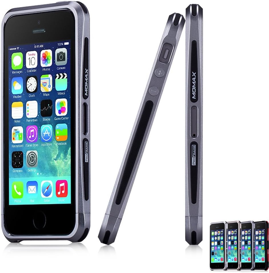 Smart Tech Photive Aluminum /Steel Iphone 5 5s Bumper Case (momax-Gray)