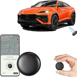 Android Smart Tag, Compatible con Google Find Hub (Sólo Android) Localizador GPS para Coche, Localizador Bluetooth, Impermeable IP67, GPS Coche localizador para Coches Sin cuota mensual - Negro