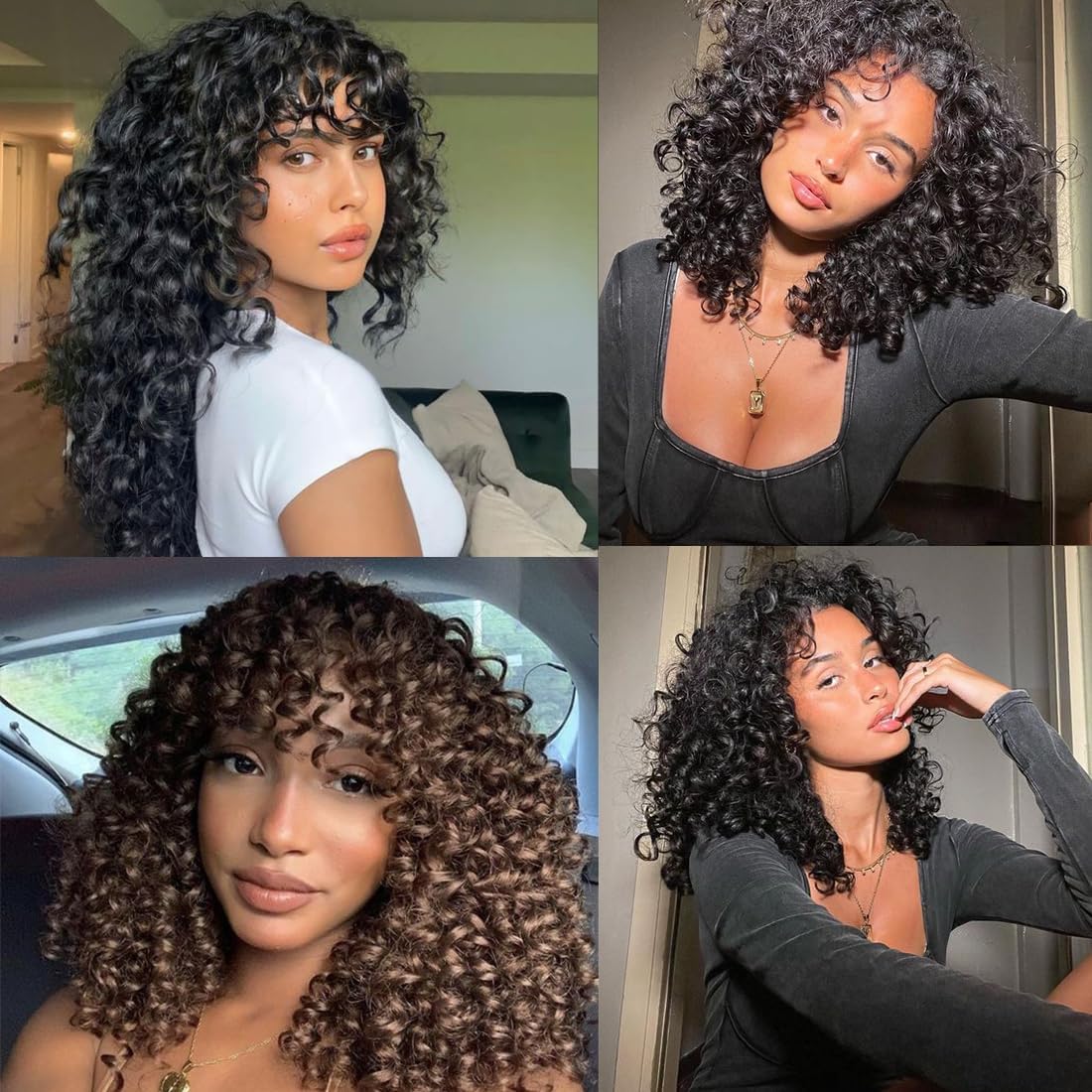 Pelo de ganchillo Gogo Curl preenrollado, 10 pulgadas, 8 paquetes, pelo corto y rizado de ganchillo para mujeres negras, cabello trenzado ondulado del océano, cabello trenzado profundo (10 pulgadas