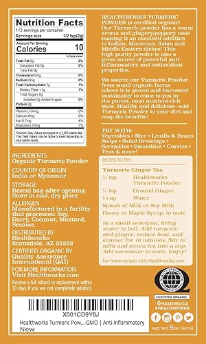 Vista 12 de Healthworks - Polvo de cúrcuma (32 onzas/2 libras)