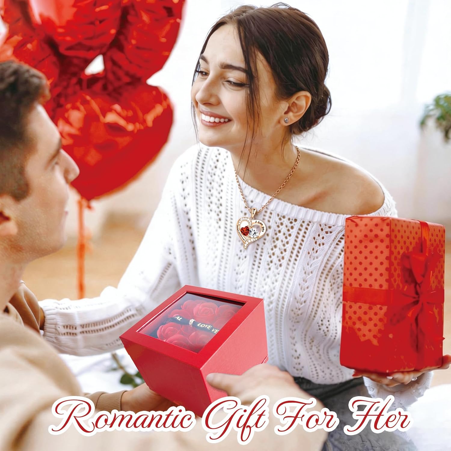Preserved Flowers Red Roses, Eternal Flower Rose for Mom Grandma Wife Girlfriend Women on Mothers Day Valentines Birthday Anniversary Forever Flower Romantic Gifts for Her