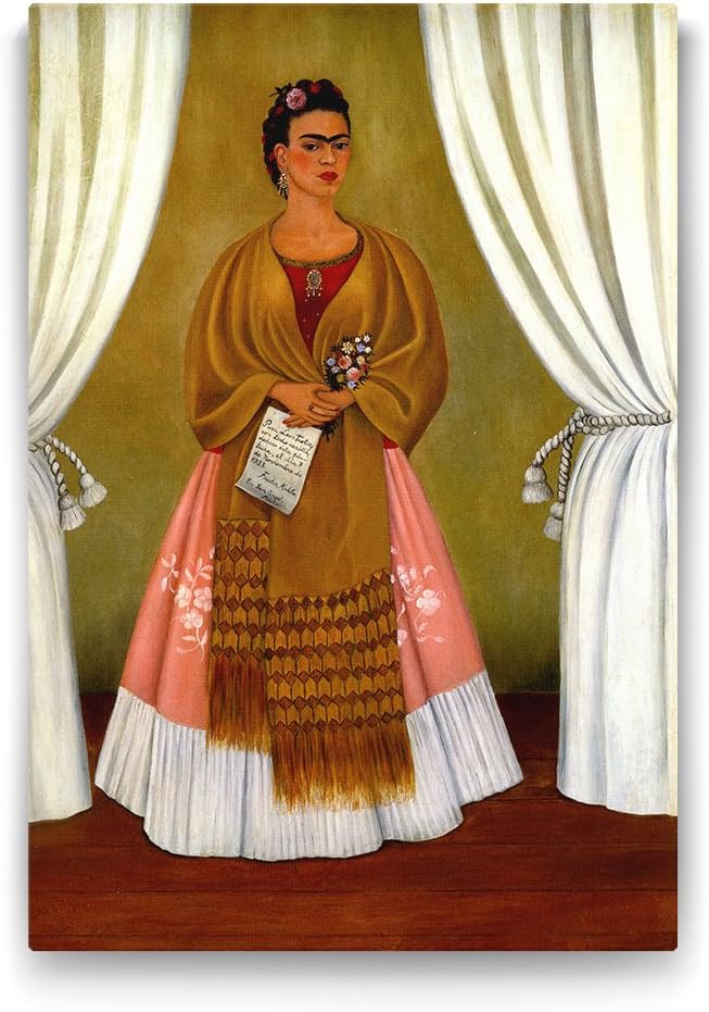 Frida Kahlo - Dedicated to Leon Trotsky Tablosu - 100x140cm