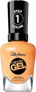 Sally Hansen Miracle Gel Salon Quality Nail Polish | Gel-Like Formula, Two-Step System, No UV Light Needed, Long Lasting | Opaque | 385 On the Horizon | Bright Orange Nail Color