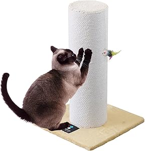 ottostyle.jp 猫爪とぎポール/ツメとぎキャットタワー 極太(直径約20cm) ベージュ