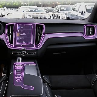 LAVIYE Película Interior do Carro Painel de instrumentos Shift console central Anti-risco transparente TPU PPF Film refit, para Volvo XC60 2018-2023
