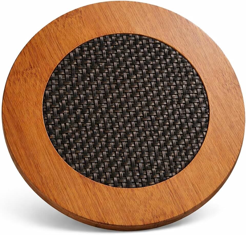 Descanso de Panela Redondo em Bambu – Protege Superfícies e Decora Sua Mesa | Storeasy