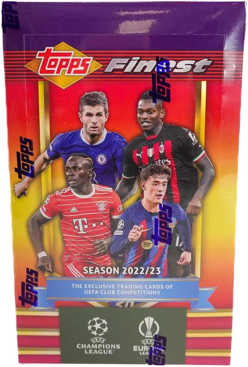 2022/23 Topps Finest Flashbacks UEFA Soccer box (16 pks/bx)