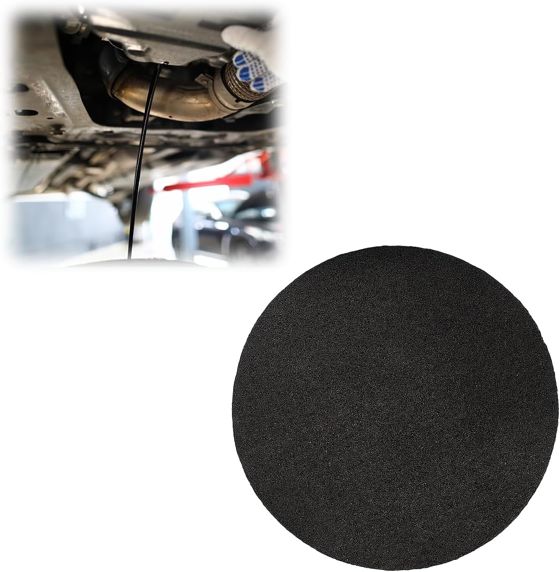 YoRise Round Oil Drain Splash Pad, 15'' Heat-Resistant No Splatter Mat for Car Changing Oil & Transmission Drain Pan, Oils Change Mat for Mechanics and Automotive Repairs