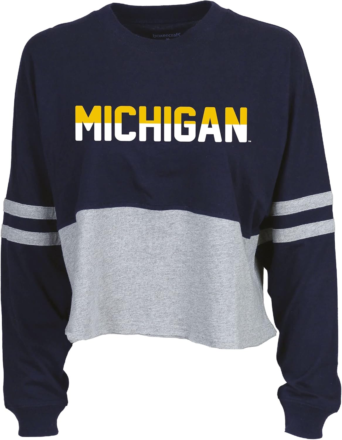 Women's NCAA School Graphic Cropped Retro Jersey