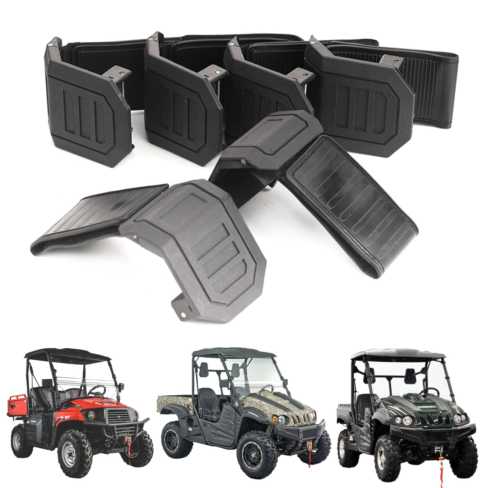 Zaciski do montażu na przedniej szybie Chikia zestaw pasków kompatybilny z Hisun UTV 400 500 700 800 strike550 Massimo msu 500 700 Axis 500 700 Coleman 500 700 Cub Cadet 500 700 Bennche 500 700