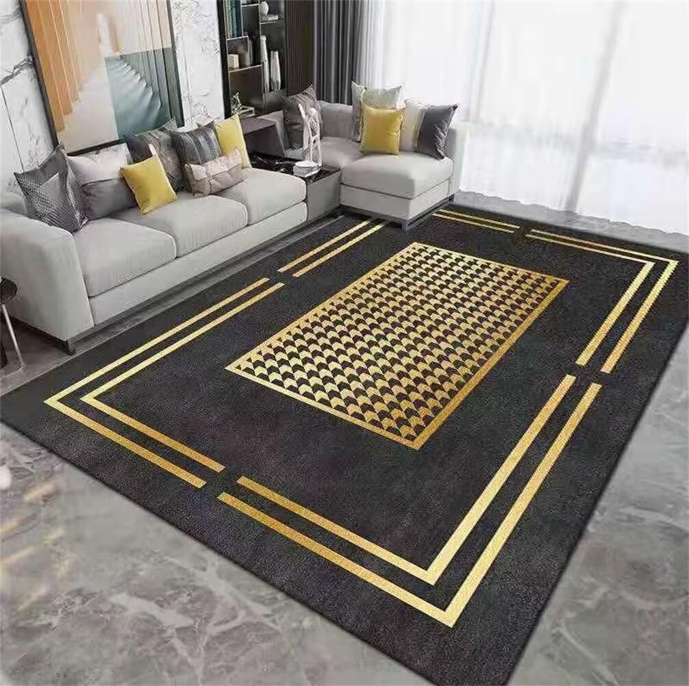 Tapis de prière enfant et espace de jeu vinyle moderne jaune pour chambre fille
