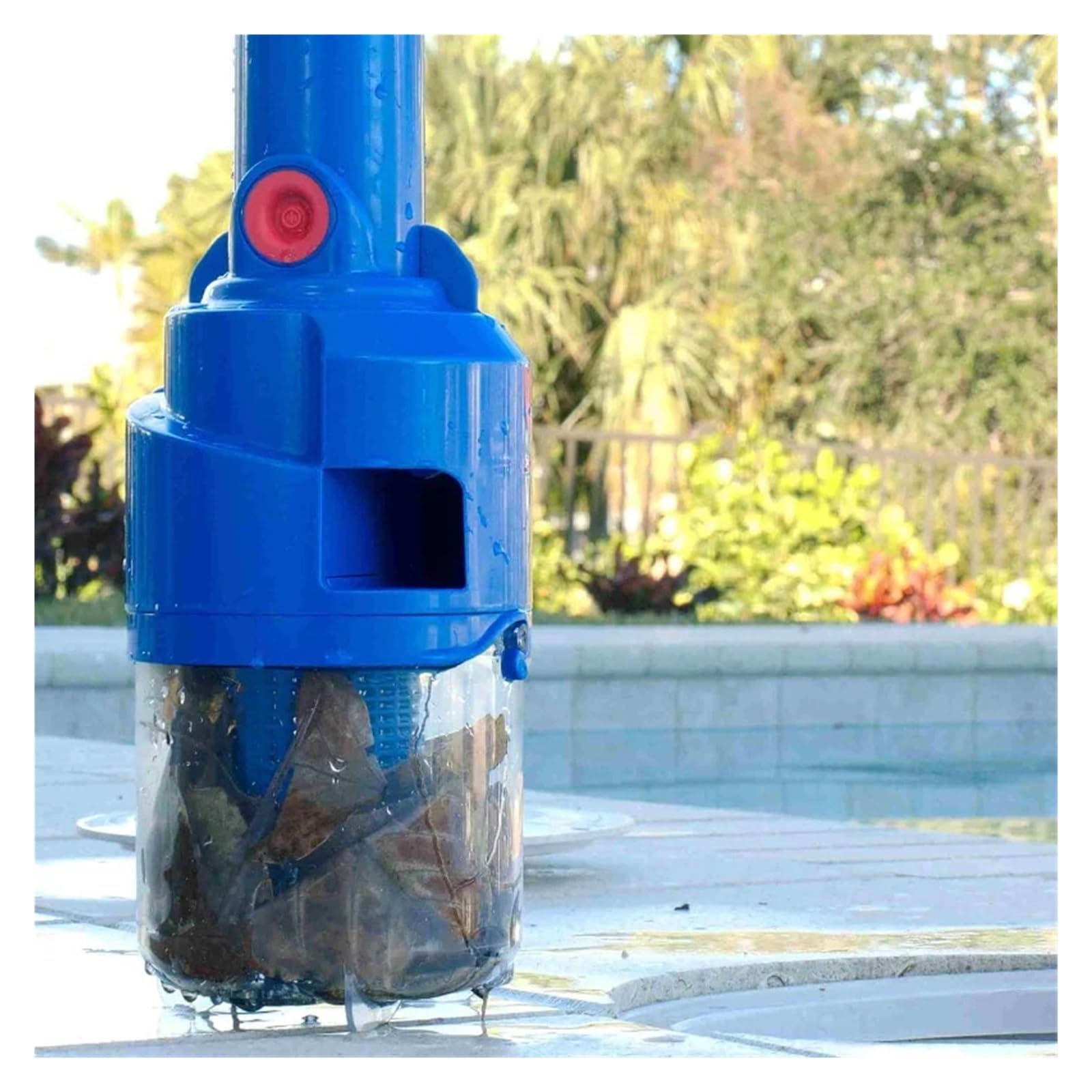 Aspiradora de Canasta for Skimmer de Piscina, Herramienta inalámbrica, Manos Libres, Segura for Eliminar residuos, sin Necesidad de agacharse