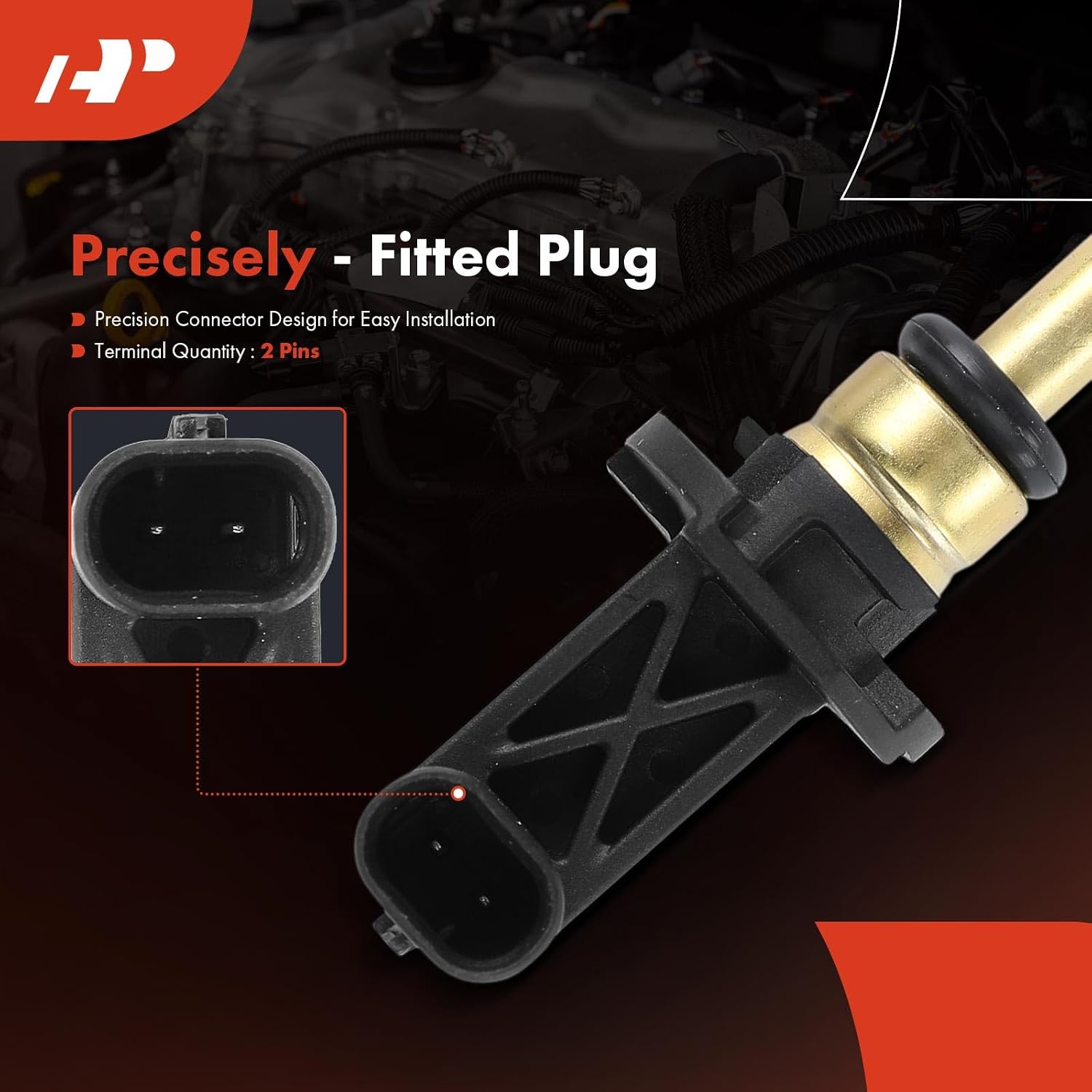A-Premium Temperature Sensor Compatible with Jeep Grand Cherokee 2017-2021 Wrangler 2018-2021 Dodge Durango 2017-2021 Chrysler Pacifica Voyager Ram 1500