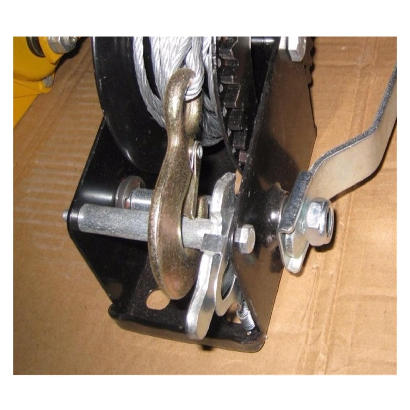 Verricello a mano Verricello Manuale Automatico For Camion Verricello For Barche Da 1400 Lb--1600 Lbx10M Con Fune E Gancio, Strumento Di Riparazione Pneumatici For Estrattore Manuale Per il traino di