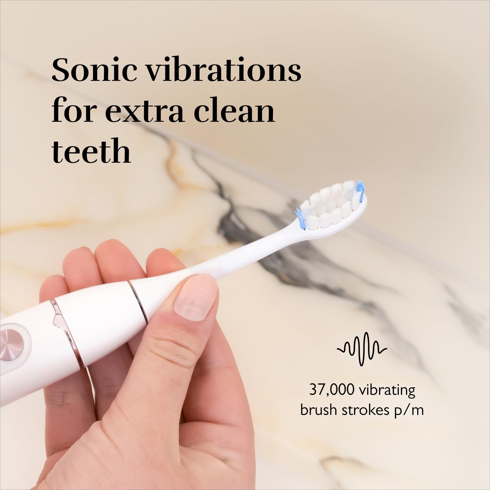 Silk'n Brosse à dents électrique sonique I SonicYou I Jusqu'à 300 jours d'autonomie - Convient aux dents sensibles I avec 1 brosse medium + 1 brosse souple I Blanc Mat