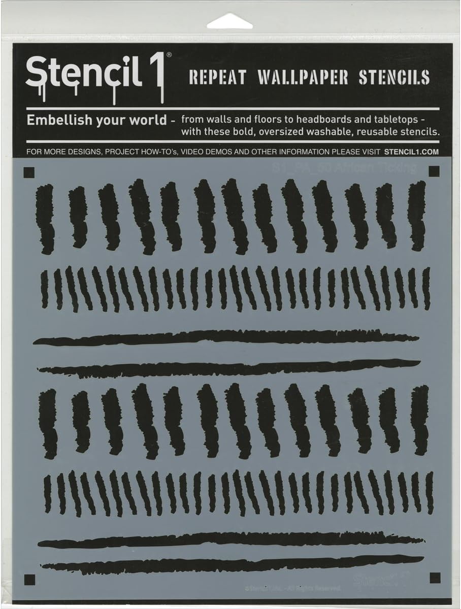 Stencil1 11"X11" Stencil-African Ticking