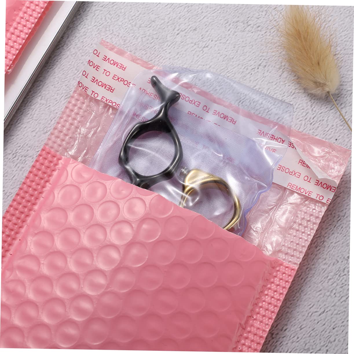 HOODANCOS 100pcs Padded Envelopes Adhesive Mailers for Jewelry Business Packaging Shipping