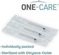 Vista 3 de ONE-CARE Jeringa Luer Lock de 0.0 fl oz, estéril, espacio muerto bajo, jeringas empaquetadas en ampolla 100/bx 1cc
