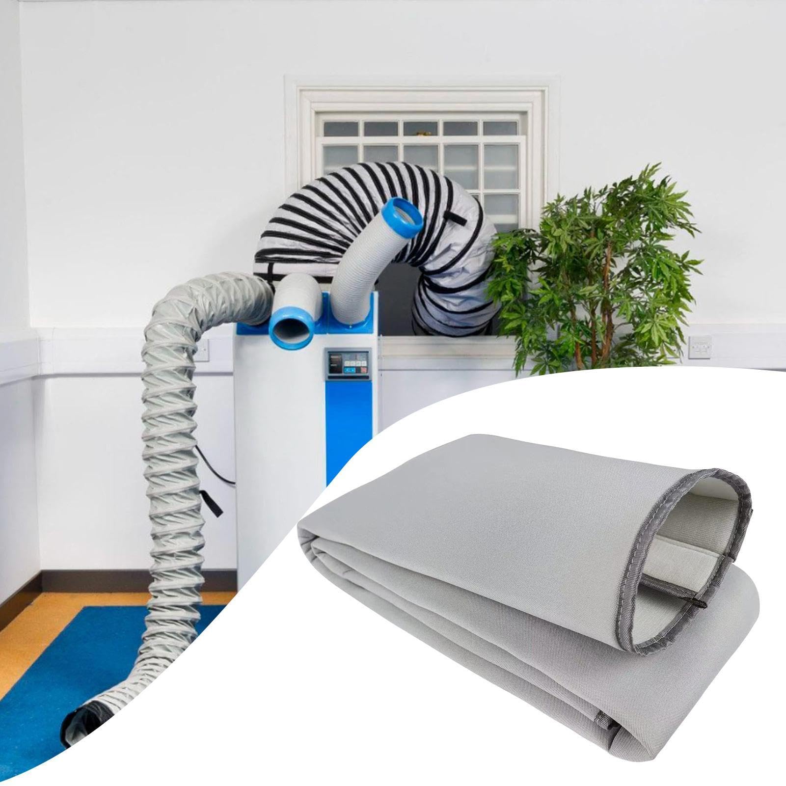 Klimaanlagen-Schlauch-Isolierhülle,Abluftrohr-Schutzummantelung,Wärmedämmende Schlauchhülle für mobile Klimageräte | für Studentenwohnheim, Restaurant, Wohnung, Zuhause, Küche, Badezimmer und Wohnzimm