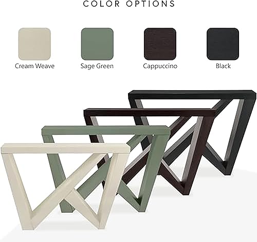 Vista 7 de HOMES: INSIDE + OUT Naomi Consola de Acento Decorativa Moderna con Patas en Forma de W, Escritorio Estrecho, Mesa Consola de Entrada de Madera