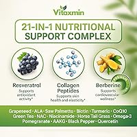 Vista 2 de NAD Resveratrol Suplemento 200mg con Berberina NAC Colágeno – Nicotinamida Riboside NMN NADH CoQ10 Biotina Ácido Hialurónico – Suplemento de uñas