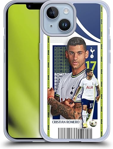 Head Case Designs Officially Licensed Tottenham Hotspur F.C. Cristian Romero 202223 First Team Gel Case Military Grade Protection Compatible with