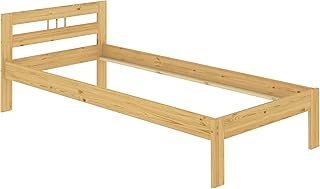 Erst-Holz®Bettgestell Einzelbett Massivholz Kiefer Natur 100x200 Futonbett ohne Zubehör 60.64-10 oR