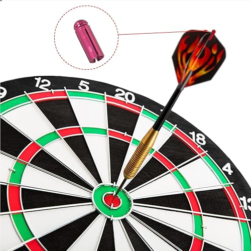 Miniatura 4 de JJHXSM Protectores de vuelo de dardos de aleación de aluminio fijos de 90 grados estabilizadores de ala de dardos de competencia profesional de 25