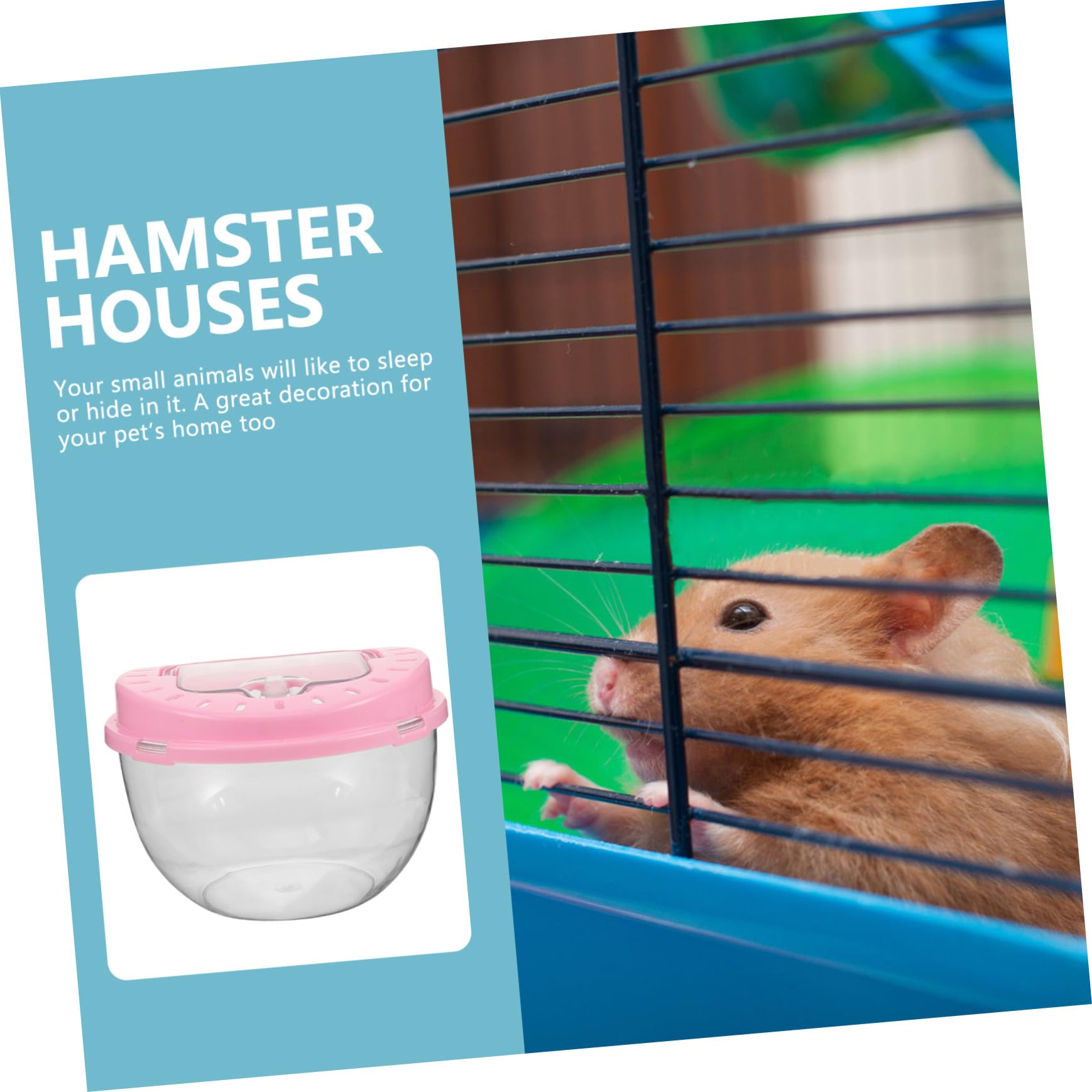 Reise Hamsterkäfig Tragbar Kunststoff Kleines Kleintier Transportbox Mit Lüftung Für Hamster Igel Kaninchen Reisen Spaziergänge
